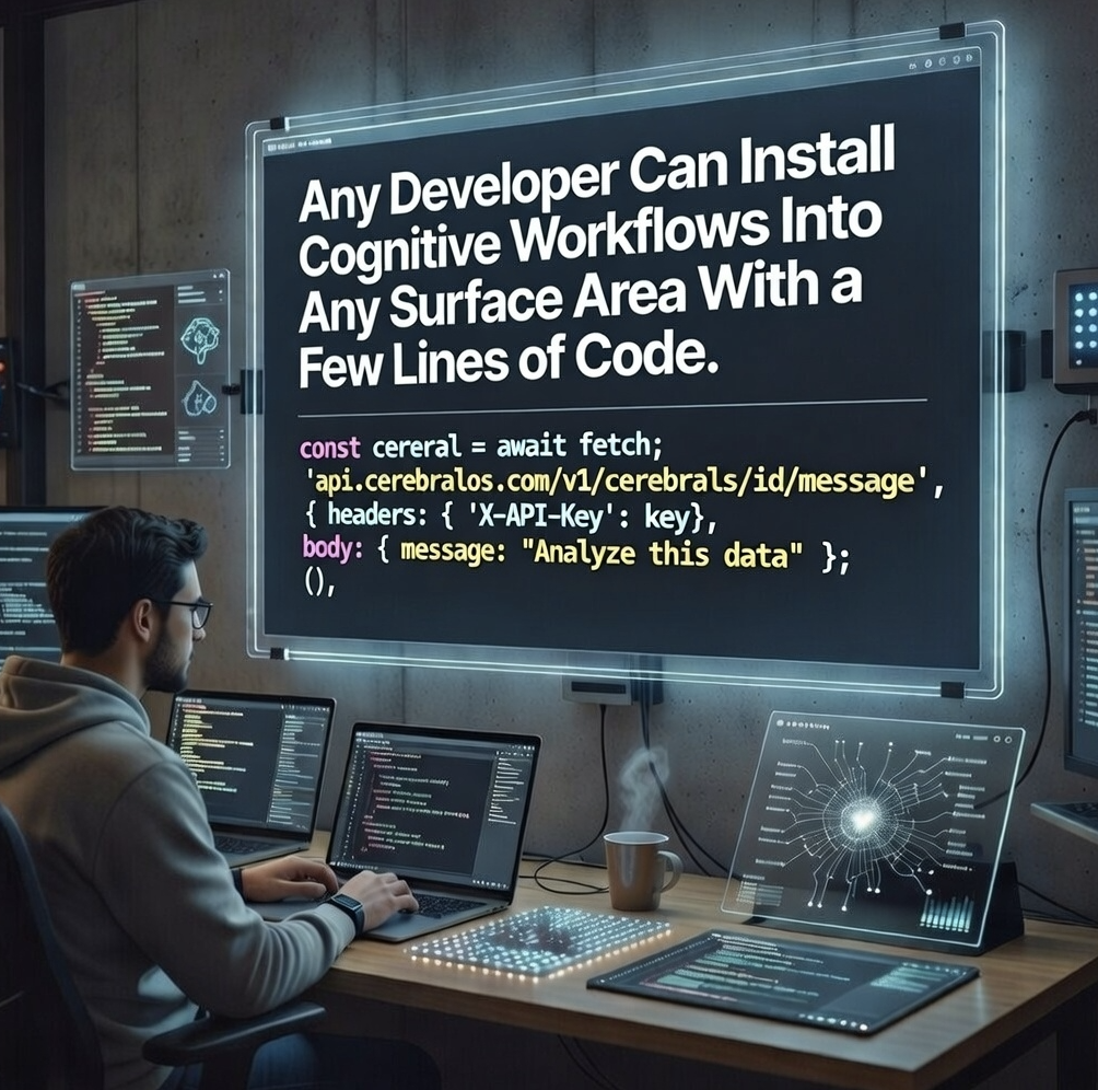 Install Cognitive Workflows Into Any Surface Area With a Few Lines of Code